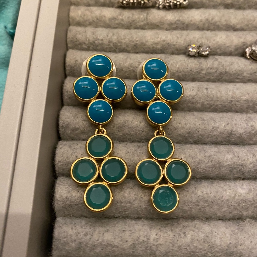 Kate Spade Blue Dangle Earrings